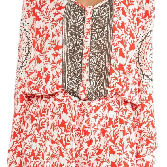 Free People Resort Romper Gardenia Combo - Boho Tribal Print - Picture 4 of 16